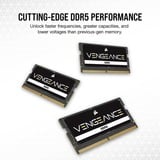 Corsair Vengeance 32 Go DDR5-5600 (1x 32 Go) mémoire PC portable Noir, CMSX32GX5M1A5600C48, SO-DIMM