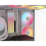 Corsair  boîtier midi tower Blanc | 2x USB-A | 1x USB-C | RGB | Window