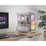 Corsair  boîtier midi tower Blanc | 2x USB-A | 1x USB-C | RGB | Window