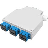 Digitus Boîtier sur rail DIN LWL OS2 équipé d'un adaptateur SC et d'un pigtail, Boîte de raccordement 