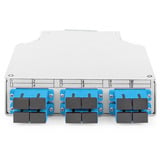 Digitus Boîtier sur rail DIN LWL OS2 équipé d'un adaptateur SC et d'un pigtail, Boîte de raccordement 