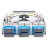 Digitus Boîtier sur rail DIN LWL OS2 équipé d'un adaptateur SC et d'un pigtail, Boîte de raccordement 