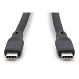 Digitus Câble de connexion en silicone USB4 Gen 3x2 USB-C > USB-C Noir