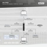 Digitus DN-170094 OnLine, UPS Noir