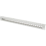 Digitus Panneau de brassage modulaire, 24 ports, non équipé, montage en rack Gris