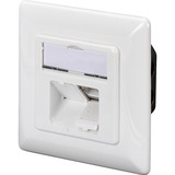 Digitus Prise de données CAT.6A, encastrée, blindée, 2x RJ-45 LSA, Boîte de jonction Blanc