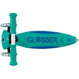 GLOBBER Primo Foldable Plus Lights, Trottinette Turquoise/bleu foncé