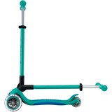 GLOBBER Primo Foldable Plus Lights, Trottinette Turquoise/bleu foncé