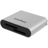 Kingston Workflow SD Reader lecteur de carte mémoire USB 3.2 Gen 1 (3.1 Gen 1) Noir, Argent Argent/Noir