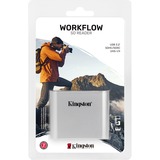 Kingston Workflow SD Reader lecteur de carte mémoire USB 3.2 Gen 1 (3.1 Gen 1) Noir, Argent Argent/Noir