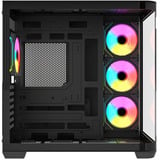 Krux Tano boîtier midi tower Noir | 2x USB-A | 1x USB-C | RGB | Verre Trempé