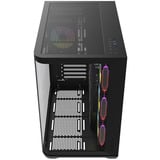 Krux Tano boîtier midi tower Noir | 2x USB-A | 1x USB-C | RGB | Verre Trempé