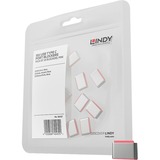 Lindy 40437 bloqueur de port USB Type-C Rose 10 pièce(s), Sécurité Rouge, USB Type-C, Rose, 10 pièce(s), 10 g