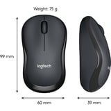 Logitech M220 SILENT, Souris Gris, 1000 dpi