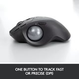 Logitech MX Ergo, Trackball Noir, 320 - 440 dpi