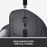 Logitech MX Ergo, Trackball Noir, 320 - 440 dpi