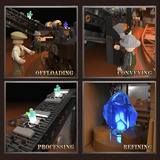 Lumibricks Usine de minerai Steampunk, Jouets de construction 