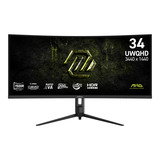 MSI MAG 342CQRFDE E20 34" Moniteur UltraWide gaming incurvé Noir, 1x DisplayPort, 2x HDMI, 200 Hz