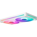 NZXT F280 RGB CORE ventilateurs de boîtier Blanc, 2 pièces, 280 x 140 x 26 mm