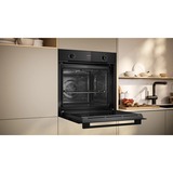Neff N 30 B1CVD0AK3 four 71 L Noir Noir, Moyenne, Four électrique, 71 L, 71 L, 50 - 275 °C, Hydrolytique