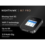 Netgear Nighthaw M7 Pro Routeur de réseau cellulaire, WLAN-LTE-Routeur Noir, Routeur de réseau cellulaire, Noir, Portable, LCD, 7,11 cm (2.8"), Gigabit Ethernet