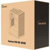 Ocypus Gamma C60 ARGB boîtier midi tower Noir | 2x USB-A | 1x USB-C | RGB | Window