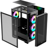 Ocypus Gamma C60 ARGB boîtier midi tower Noir | 2x USB-A | 1x USB-C | RGB | Window