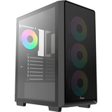 Ocypus  boîtier midi tower Noir | 2x USB-A | 1x USB-C | RGB | Window