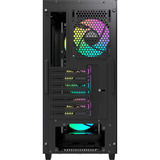 Ocypus  boîtier midi tower Noir | 2x USB-A | 1x USB-C | RGB | Window