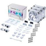 Phanteks D30-140 PWM Regular ventilateur de boîtier RGB  Blanc, 140 x 140 x 30 mm, 3 pièces, connecteur de ventilateur PWM à 4 broches