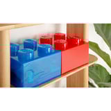Room Copenhagen LEGO Storage Brick 4 Top Lid Glitter, Boîte de rangement Bleu/transparent