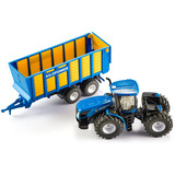 SIKU FARMER New Holland avec remorque à ensilage, Modèle réduit de voiture 