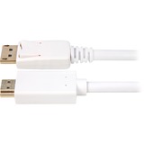 Sharkoon DisplayPort 1.2 > HDMI, Adaptateur Blanc, 3 mètres, 4K