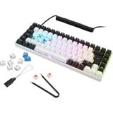 Sharkoon SKILLER SGK50 S3 RGB clavier gaming mécanique Blanc, Layout DE (QWERTZ), Gateron Red, 75%