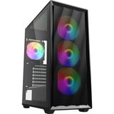 Sharkoon  boîtier midi tower Noir | 2x USB-A | RGB | Verre Trempé