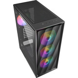 Sharkoon  boîtier midi tower Noir | 2x USB-A | RGB | Verre Trempé