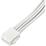 SilverStone Câble de rallonge d'alimentation SST-PP07E-PCI8W-V2, PCIe 8 broches (6+2), Câble d'extension Blanc