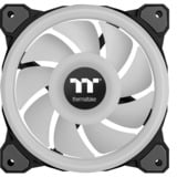 Thermaltake CL-F088-PL12SW-C système de refroidissement d’ordinateur Boitier PC Ventilateur 12 cm Noir, Blanc ventilateur de boîtier RGB  Noir, 120 x 120 x 25 mm, Ventilateur, 12 cm, Noir, Blanc