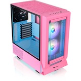 Thermaltake Ceres 350 MX boîtier midi tower rose fuchsia | 2x USB-A | 1x USB-C | RGB | Verre Trempé