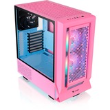 Thermaltake Ceres 350 MX boîtier midi tower rose fuchsia | 2x USB-A | 1x USB-C | RGB | Verre Trempé