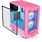 Thermaltake Ceres 350 MX boîtier midi tower rose fuchsia | 2x USB-A | 1x USB-C | RGB | Verre Trempé