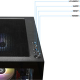 Thermaltake PC-000094-DE, PC gaming Noir/transparent