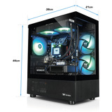 Thermaltake PC-000094-DE, PC gaming Noir/transparent
