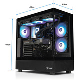 Thermaltake PC-000140-DE, PC gaming Noir