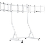 Thermaltake Support triple moniteur Snow, pour cockpit de simulateur de course GR500, Support de moniteur Blanc