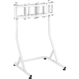 Thermaltake Support triple moniteur Snow, pour cockpit de simulateur de course GR500, Support de moniteur Blanc