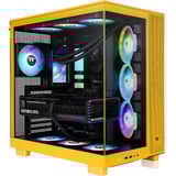 Thermaltake View 380 XL TG ARGB boîtier midi tower Jaune foncé | 2x USB-A | 1x USB-C | RGB | Verre Trempé