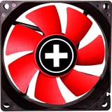 Xilence XPF80.R Boitier PC Ventilateur 8 cm Noir, Rouge, Ventilateur de boîtier Noir/Rouge, Ventilateur, 8 cm, 1500 tr/min, 17 dB, 18,61 cfm, Noir, Rouge
