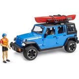 bruder Jeep Wrangler Rubicon Unlimited avec kayak et figurine, Modèle réduit de voiture 02529