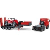 bruder MAN TGA surbaissé avec Manitou MLT633 télescopique, Modèle réduit de voiture 02774